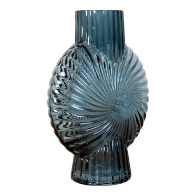 Glas vase, Blå