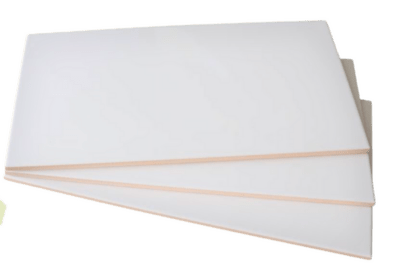 FD Objekt hvid blank vægflise 148x298 mm.