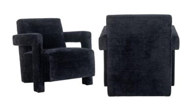 Easy lænestol Devanto sort chenille