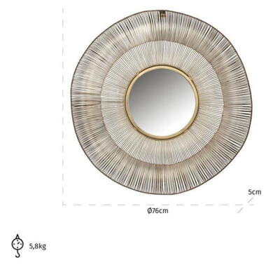 Spejl Aliza, Ø75