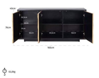 Skænk Esher, 3 døre