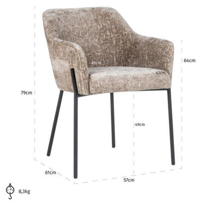 Spisebordsstol Fay Shitake island