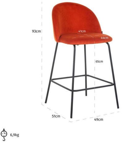 Barstol Alyssa saffron seven