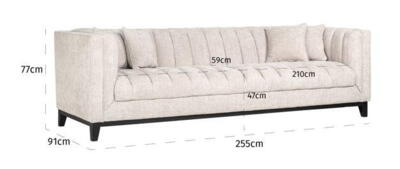 Sofa Beauchamp, natural renegade