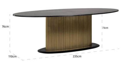 Spisebord Ironville ovalt - UDSOLGT TIL UGE 17