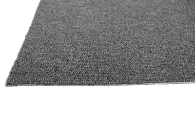 Fletco Strong gråt gulvtæppe, skumbagside - REST 90X400 CM