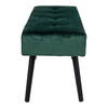 Skiby Bænk i mørkegrøn velour - UDSOLGT TIL UGE 9