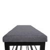 Padova grå og sort Bænk 