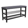 Padova grå og sort Bænk 