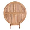 Oviedo rundt Ø 100 cm. Teak havebord 