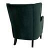 Campo Lænestol, Mørkegrøn velour med sorte ben 