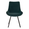 Memphis Spisebordsstol i grøn velour 