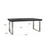 Udvidelig spisebord Blackbone Silver 195 (265)