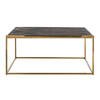 Sofabord Blackbone guld 90x90 cm.