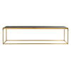 Sofabord Blackbone guld 160x40 cm.