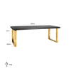 Spisebord Blackbone Gold 220