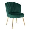 Stol Pippa grøn fløjl, guld