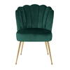 Stol Pippa grøn fløjl, guld
