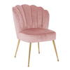 Stol Pippa pink fløjl, guld