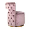 Swivel stol Jamie pink fløjl, guld