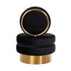 Lænestol Balou Black Velvet / Guld
