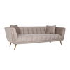 Sofa Huxley Khaki Velvet / Børstet Guld
