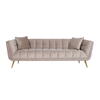 Sofa Huxley Khaki Velvet / Børstet Guld