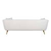 Sofa Huxley White Bouclé / Børstet Guld