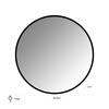 Maevy Spejl Black Ø110