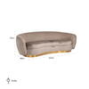 Sofa Waylon Nougat Velvet + Ribben