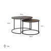Sofabord Arsenio, sæt af 2 stk.