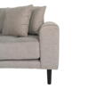 Lido Lounge Sofa - Sofa venstrevendt i stone med fire puder 