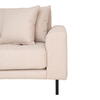 Lido Lounge Sofa - Sofa venstrevendt i beige med fire puder 