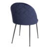 Geneve blå velour Spisebordsstol RETURVARE