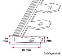 7 mm. Flexafslutning med lomme - midthullet 
