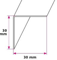 30x30 mm. vinkelprofil - u/huller 