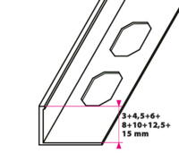 Klinkeprofiler, Lige afslutning - u/huller