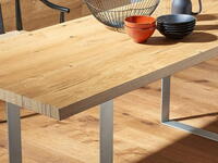 Haro Bord - Eg Alabama børstet  (Rustfrit stål)