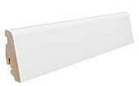 Hvidt fodpanel til parketgulv, 19 x 58 mm. (vandresistent) 