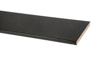 Vinduesplade i sort terrazzo laminat