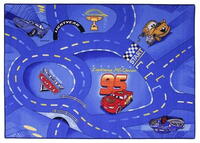 Børnetæppe - Cars 77 World of Cars blue - RESTSALG 