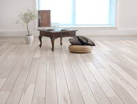 Ask Rustik Hvid Matlak - Skibsplank med sort fuge, 145x1820 mm.