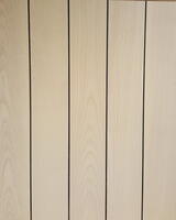 Ask Prima Hvid Matlak - Skibsplank med sort fuge, 145x1820 mm.