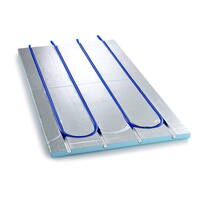 Nordic Fos, gulvvarmeplade 19 mm. til 16 mm. slange - UDSOLGT TIL UGE 9/10.