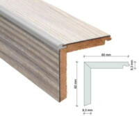 Trappeafslutningskant - Disano ClassicAqua m. beskyttelsesprofil