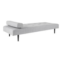 Capri Daybed, lysgrå med sorte ben